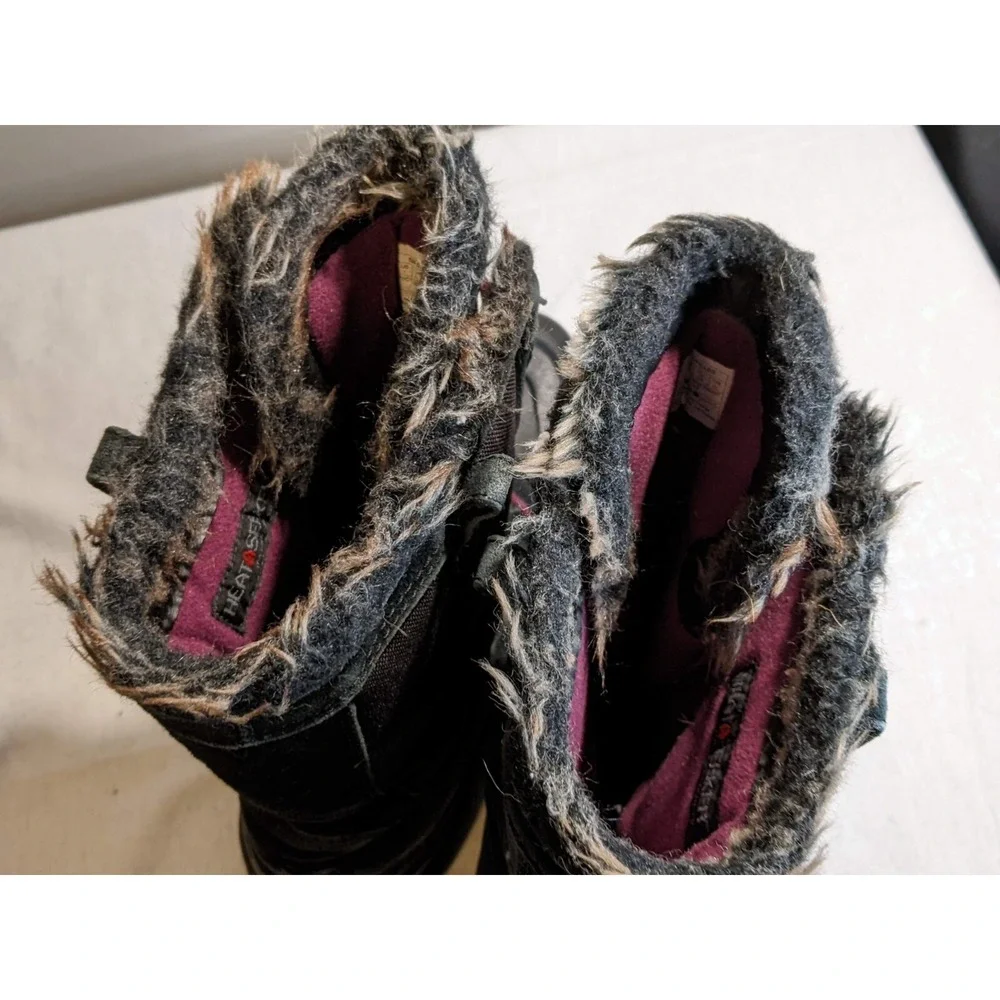 The North Face Faux Fur Womens Girls Winter Snow Boots Size US 7 Pink - Picture 3 of 6